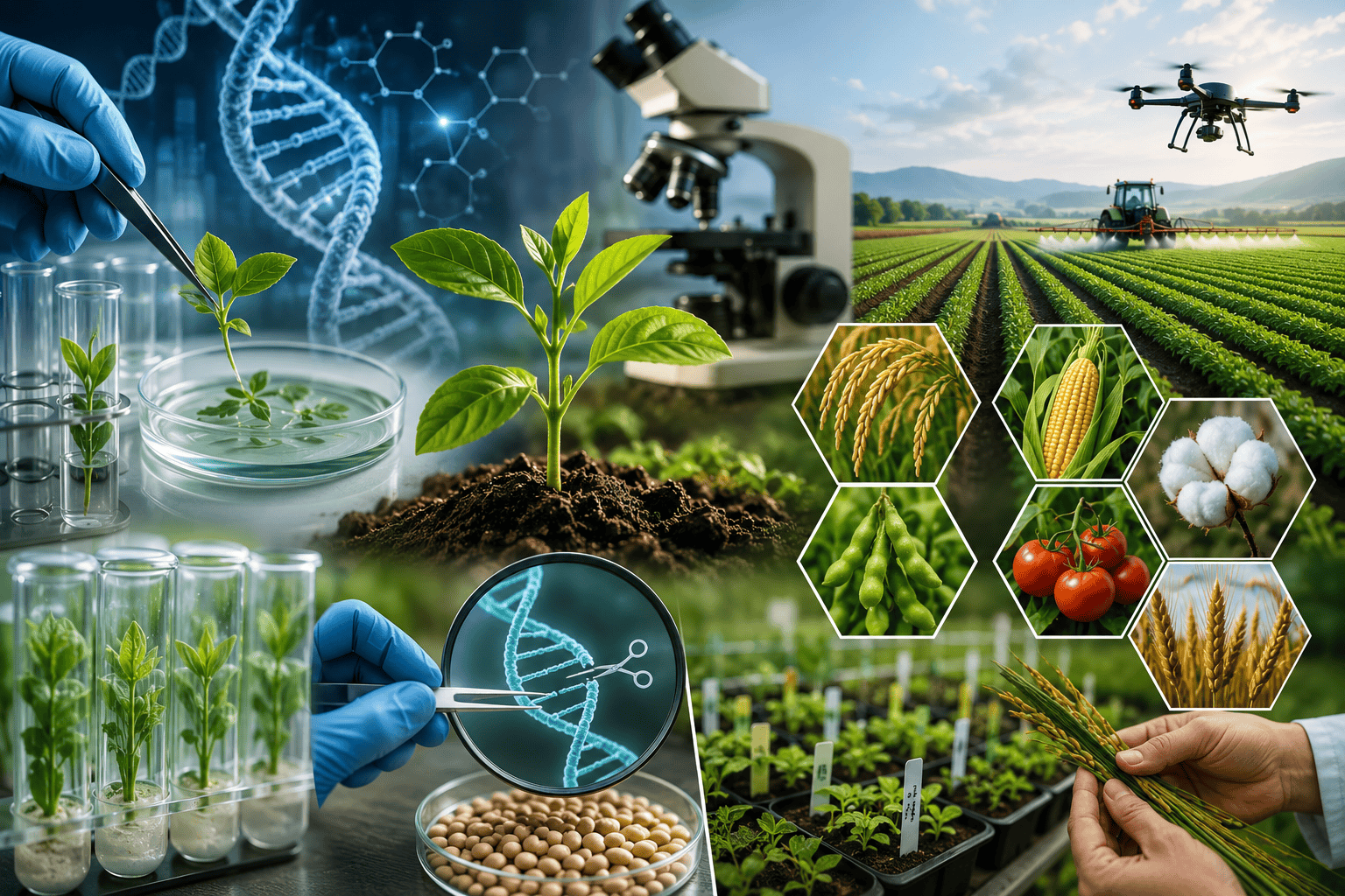 1. Agricultural Biotechnology and Crop Improvement